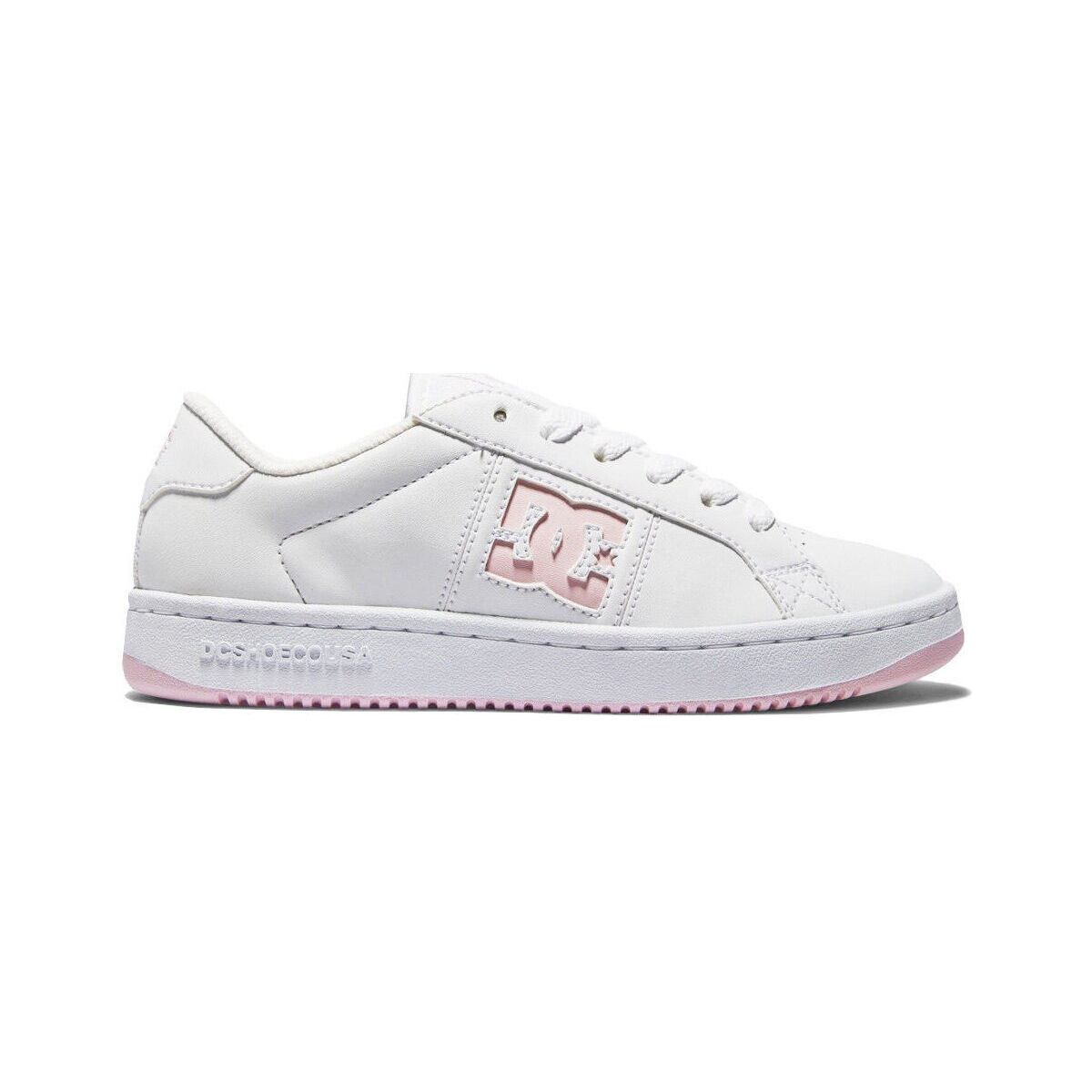 Cipők Női Divat edzőcipők DC Shoes Striker ADJS100138 WHITE/PINK (WPN) Fehér