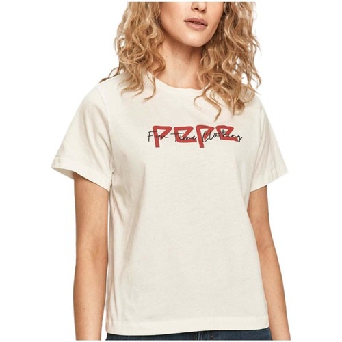 Ruhák Női Rövid ujjú pólók Pepe jeans  Fehér