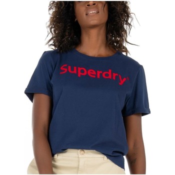 Ruhák Női Rövid ujjú pólók Superdry  Kék