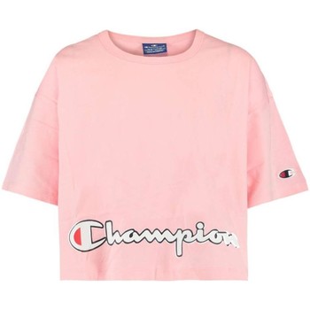 Ruhák Lány Rövid ujjú pólók Champion  Rózsaszín
