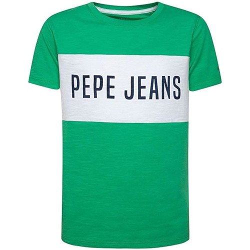 Ruhák Fiú Rövid ujjú pólók Pepe jeans  Zöld