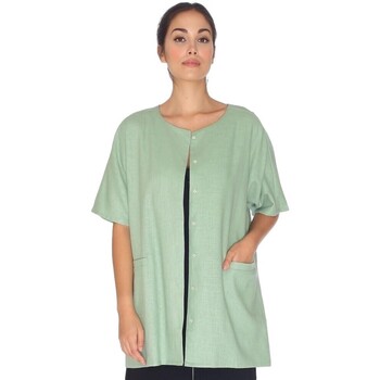 Ruhák Női Kabátok Pepaloves Linen Jacket - Green Zöld