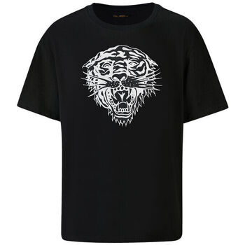 Ruhák Férfi Rövid ujjú pólók Ed Hardy - Tiger-glow t-shirt black Fekete 