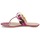 Cipők Női Lábujjközös papucsok Versus by Versace FSD364C Rózsaszín / Fehér / Citromsárga