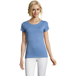 Ruhák Női Rövid ujjú pólók Sols Mixed Women camiseta mujer Kék