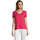 Ruhák Női Rövid ujjú pólók Sols MOTION camiseta de pico mujer Rózsaszín