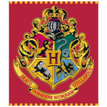 Otthon Takaró Harry Potter HP 52 48 128 Piros