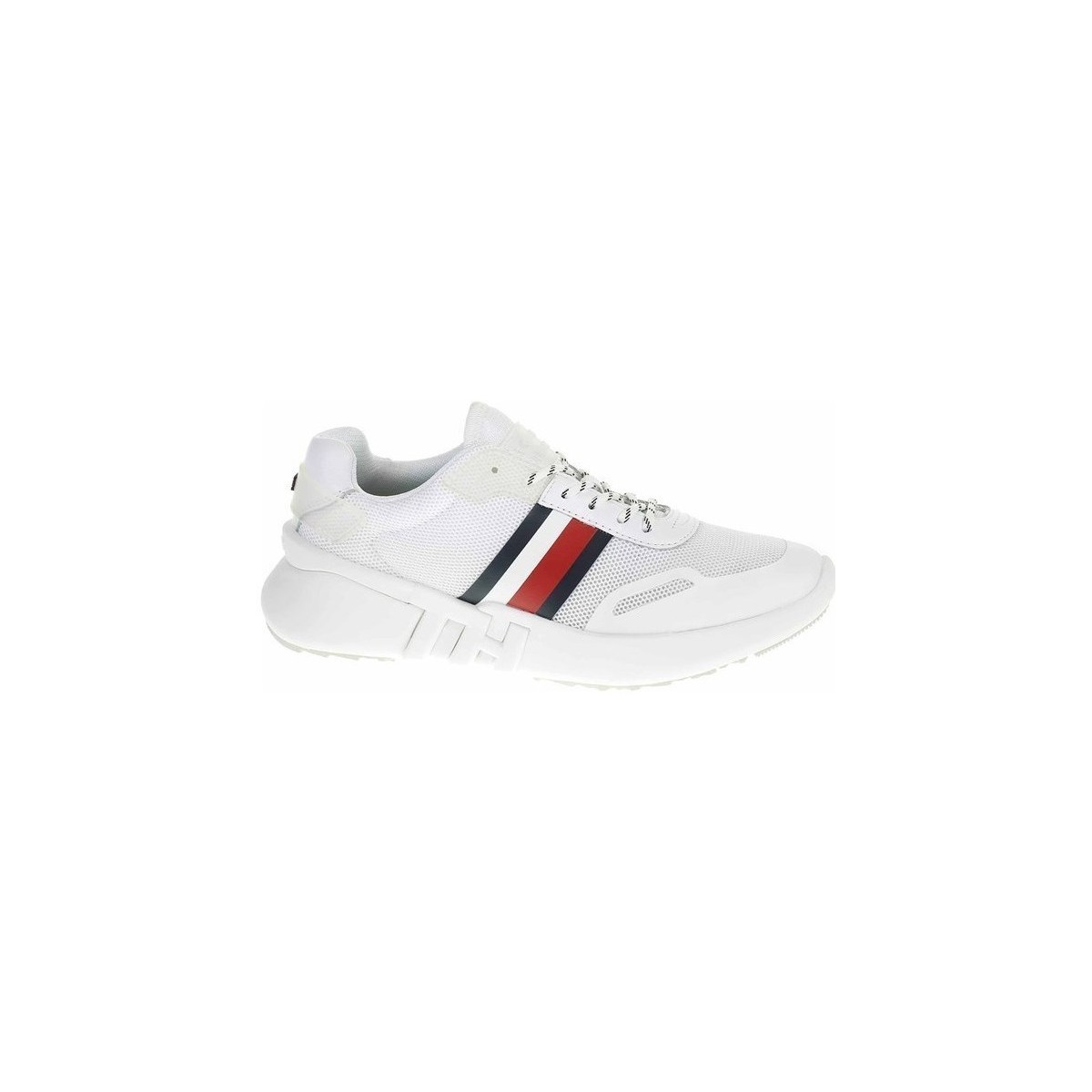 Cipők Női Rövid szárú edzőcipők Tommy Hilfiger FW0FW04700 Fehér, Fekete, Piros