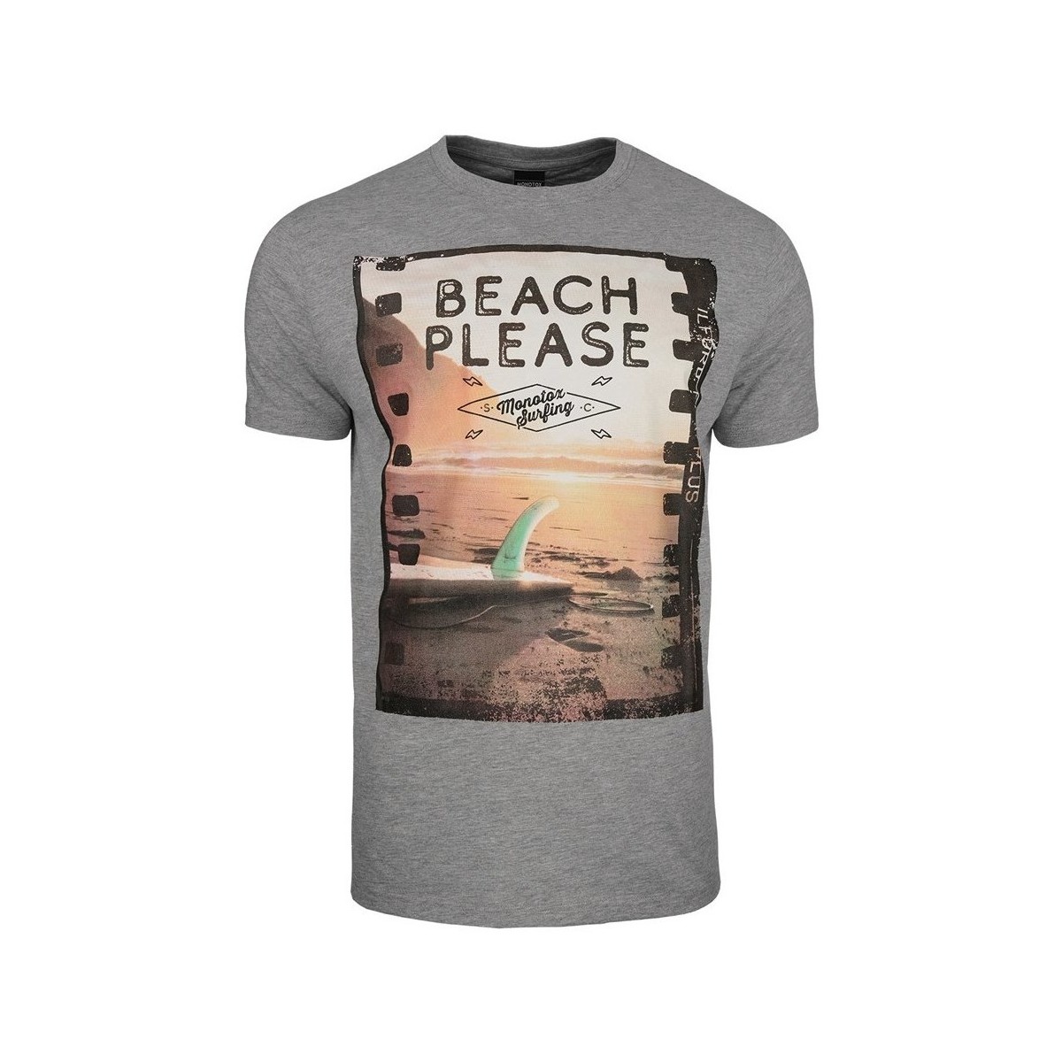 Ruhák Férfi Rövid ujjú pólók Monotox Beach Szürke