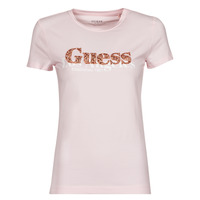 Ruhák Női Rövid ujjú pólók Guess SS CN ASTRELLE TEE Rózsaszín