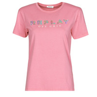 Ruhák Női Rövid ujjú pólók Replay W3318C Rózsaszín