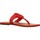 Cipők Női Szandálok / Saruk Tommy Hilfiger ESSENTIAL HARDWARE FLAT Piros