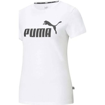 Ruhák Női Rövid ujjú pólók Puma Ess Logo Tee Fehér