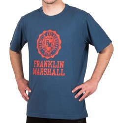 Ruhák Férfi Rövid ujjú pólók Franklin & Marshall T-shirt  Classique Kék