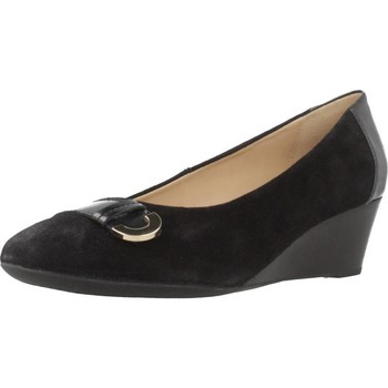 Cipők Női Oxford cipők & Bokacipők Geox D FLORALIE Fekete 
