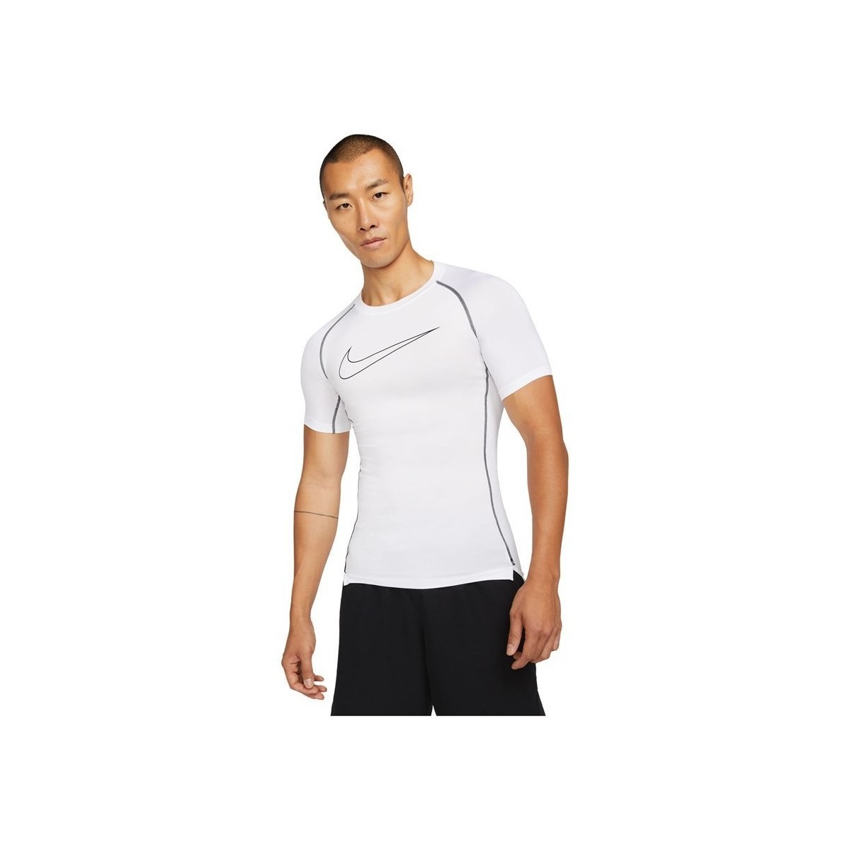 Ruhák Férfi Rövid ujjú pólók Nike Pro Drifit Fehér