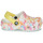 Cipők Lány Klumpák Crocs CLASSIC CLOG  creative dye Fehér / Multi