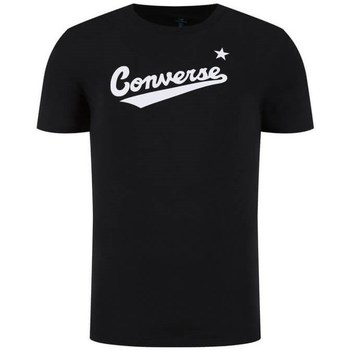 Ruhák Férfi Rövid ujjú pólók Converse Center Front Logo Fekete 