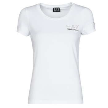 Ruhák Női Rövid ujjú pólók Emporio Armani EA7 TROLOPA Fehér