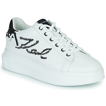 Cipők Női Rövid szárú edzőcipők Karl Lagerfeld KAPRI Whipstitch Lo Lace Fehér / Fekete 