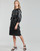 Ruhák Női Rövid ruhák Karl Lagerfeld FAUX LEATHER DRESS Fekete 