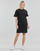 Ruhák Női Rövid ruhák Karl Lagerfeld LACE INSERT JERSEY DRESS Fekete 
