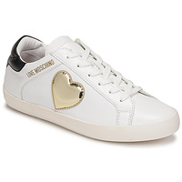 Cipők Női Rövid szárú edzőcipők Love Moschino JA15402G1E Fehér / Arany / Fekete 