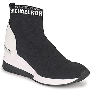 Cipők Női Magas szárú edzőcipők MICHAEL Michael Kors SKYLER BOOTIE Fekete 