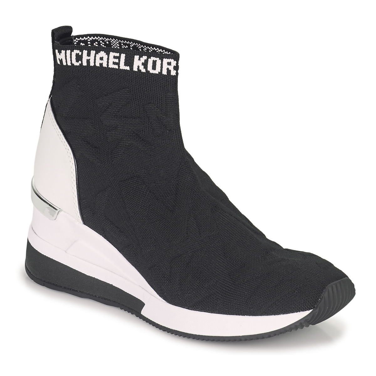 Cipők Női Magas szárú edzőcipők MICHAEL Michael Kors SKYLER BOOTIE Fekete 