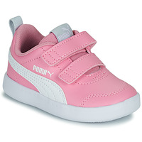 Cipők Lány Rövid szárú edzőcipők Puma Courtflex v2 V Inf Rózsaszín / Fehér