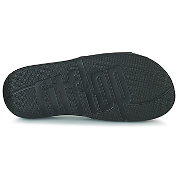 FitFlop Iqushion Pool Slide Tonal Rubber Fekete 