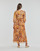 Ruhák Női Hosszú ruhák Naf Naf KSAHARA Citromsárga / Narancssárga