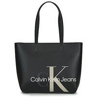 Táskák Női Bevásárló szatyrok / Bevásárló táskák Calvin Klein Jeans SCULPTED MONO SHOPPER29 Fekete 