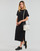 Ruhák Női Hosszú ruhák Calvin Klein Jeans CK RIB LONG T-SHIRT DRESS Fekete 