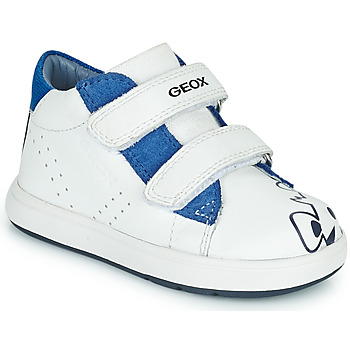 Cipők Gyerek Rövid szárú edzőcipők Geox B BIGLIA BOY Fehér / Kék