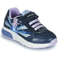 Cipők Lány Rövid szárú edzőcipők Geox J SPACECLUB GIRL Kék / Lila