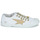 Cipők Női Rövid szárú edzőcipők Le Temps des Cerises BASIC 02 Fehér / Arany