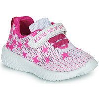 Cipők Lány Rövid szárú edzőcipők Agatha Ruiz de la Prada Running Fehér / Rózsaszín