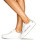 Cipők Női Rövid szárú edzőcipők Bons baisers de Paname SIMONE AMOUR BLANC ROSE GOLD Fehér / Rózsaszín