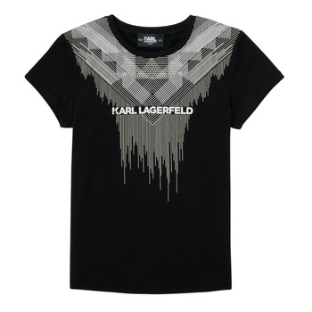 Ruhák Lány Rövid ujjú pólók Karl Lagerfeld UNITEDE Fekete 