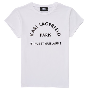 Ruhák Lány Rövid ujjú pólók Karl Lagerfeld UNIFOMISE Fehér