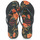 Cipők Női Lábujjközös papucsok Havaianas SLIM ORGANIC Fekete  / Narancssárga