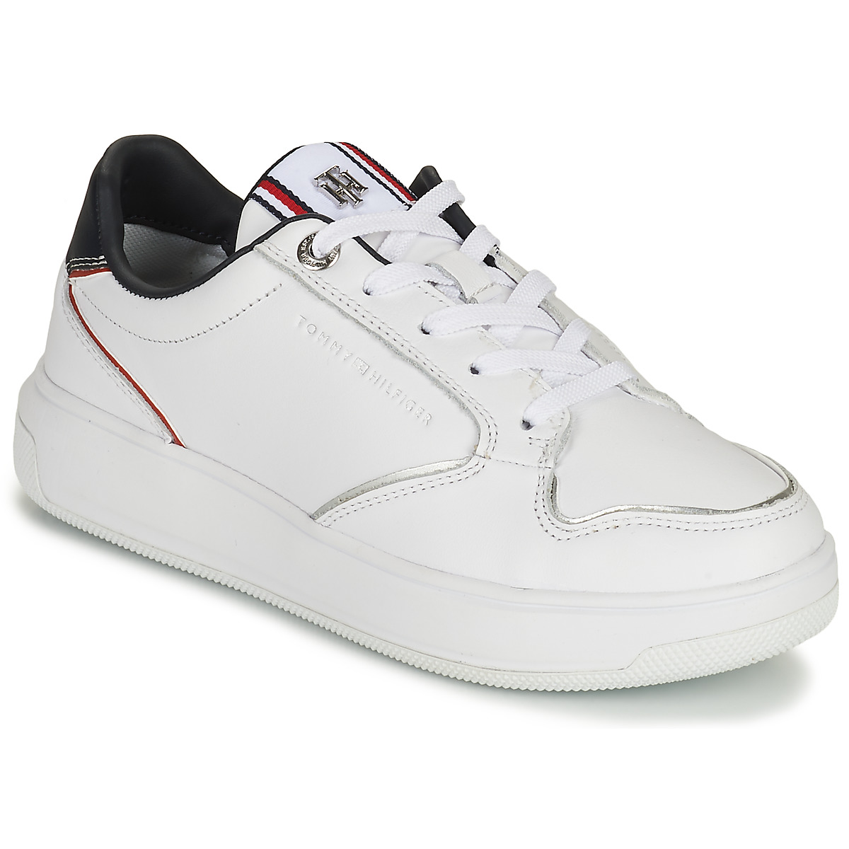 Cipők Női Rövid szárú edzőcipők Tommy Hilfiger Elevated Cupsole Sneaker Fehér