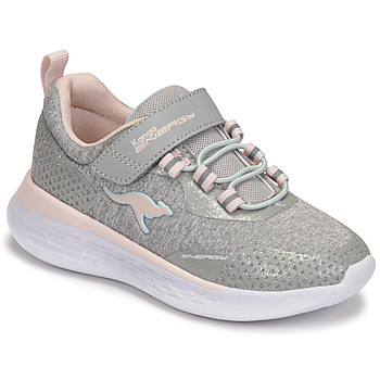 Cipők Lány Rövid szárú edzőcipők Kangaroos KQ-Fleet EV Szürke / Rózsaszín