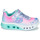 Cipők Lány Rövid szárú edzőcipők Skechers FLUTTER HEART LIGHTS Rózsaszín / Kék