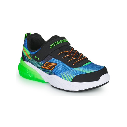 Cipők Fiú Rövid szárú edzőcipők Skechers THERMOFLUX 2.0 Fekete  / Kék / Zöld