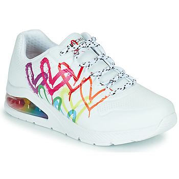 Cipők Női Rövid szárú edzőcipők Skechers UNO 2 Fehér / Sokszínű