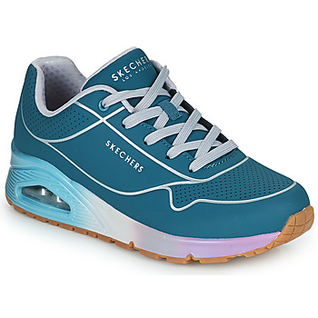 Cipők Női Rövid szárú edzőcipők Skechers UNO Kék