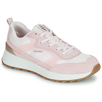 Cipők Női Rövid szárú edzőcipők Skechers SUNNY STREET Rózsaszín / Fehér
