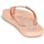 Cipők Lány Lábujjközös papucsok Roxy RG VIVA SPARKLE Rózsaszín
